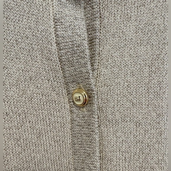 St. John collection cardigan with gold threading , sz : small - Picture 4 of 9